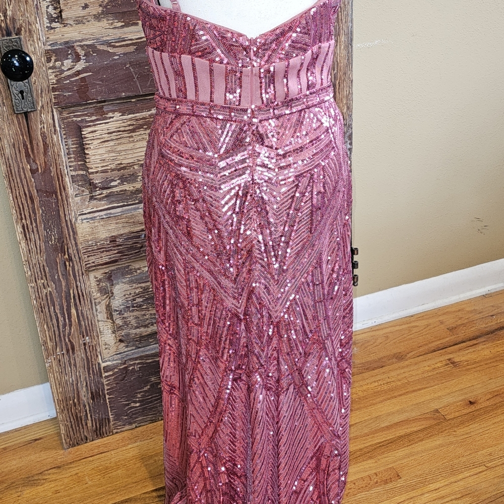 Formal pink sequin